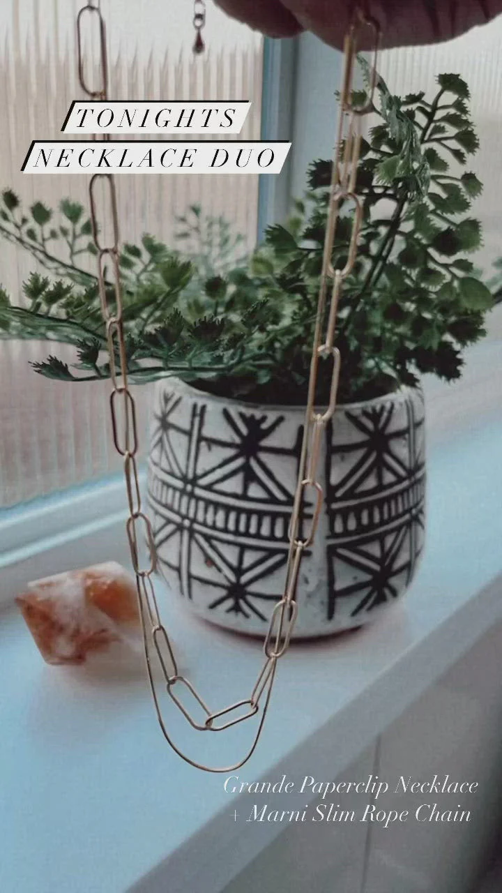 Grande Paper Clip Chain Necklace