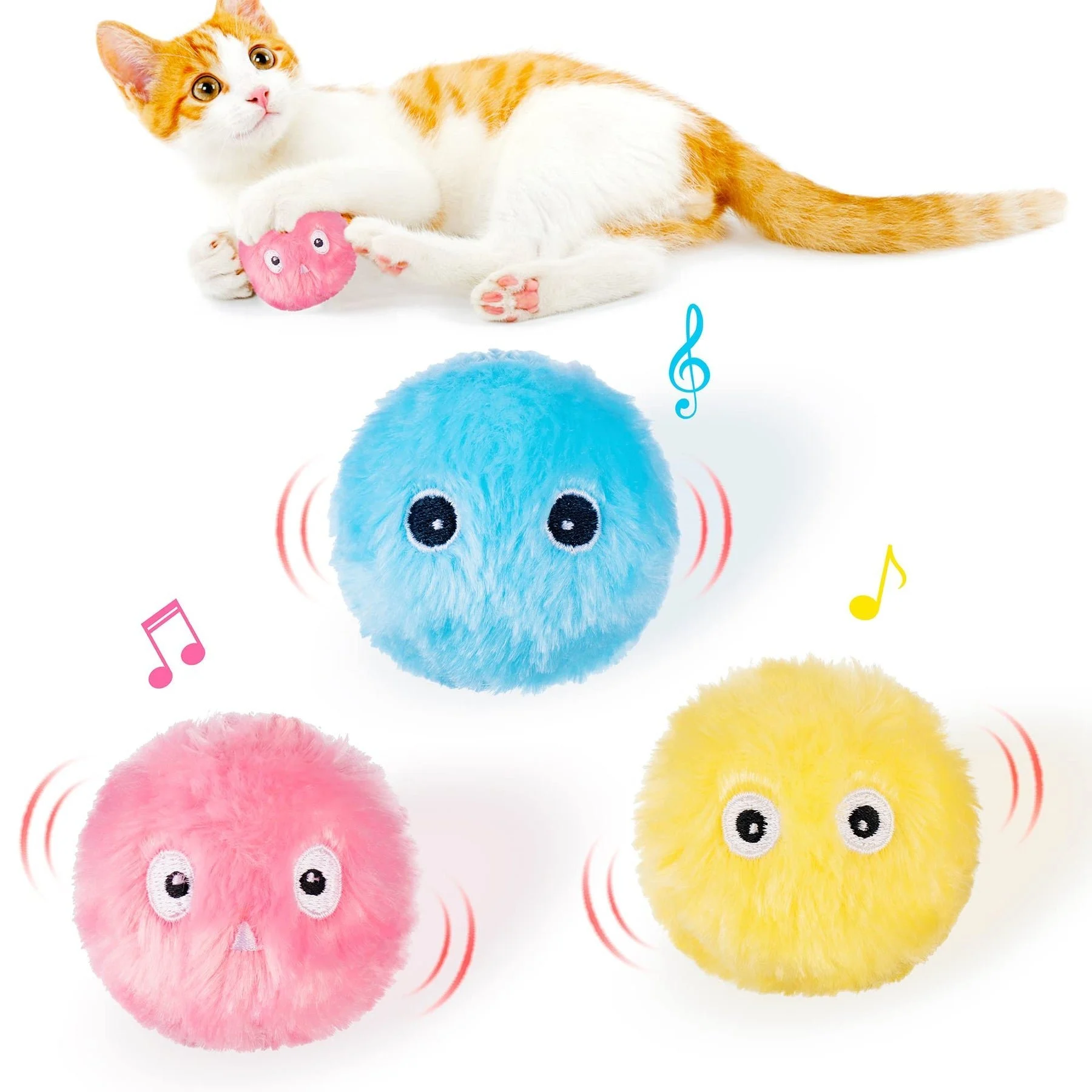 Summer Hot Sale 48% OFF - Smart Cat Toys Interactive Ball - BUY MORE SAVE MORE