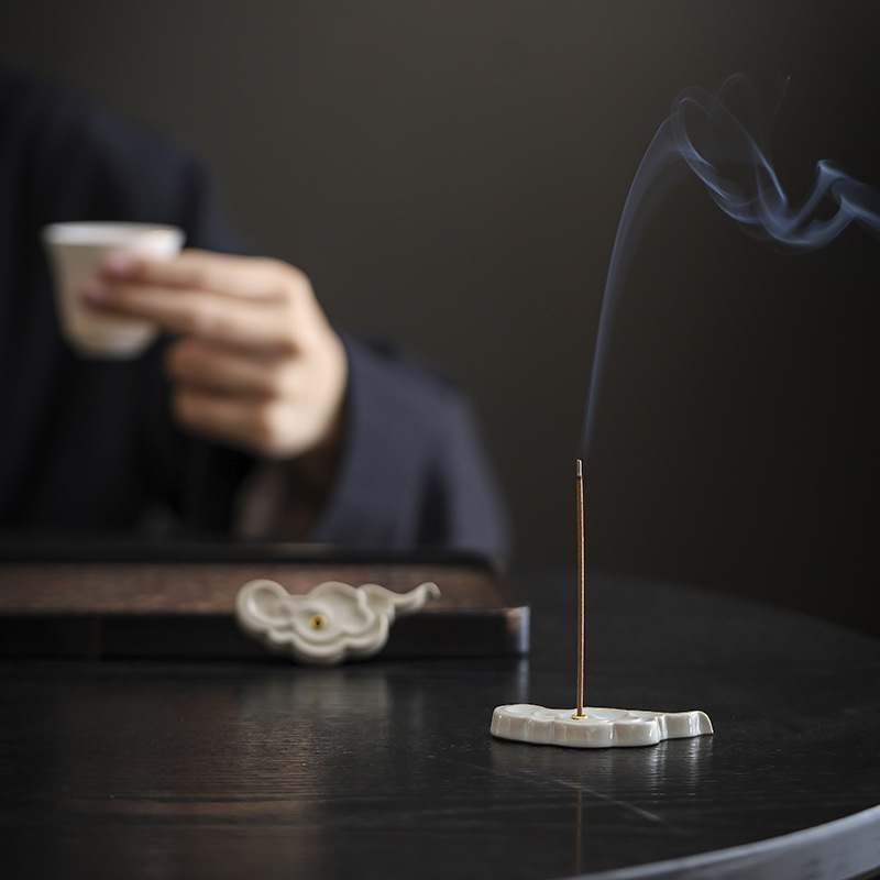 Buy 1 Get 1 FreeSummer SALE“Auspicious Cloud” - Handmade Antique Style Ceramic Incense Burner/Holder